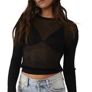 Free People H20 Crew Pullover Sweater Top